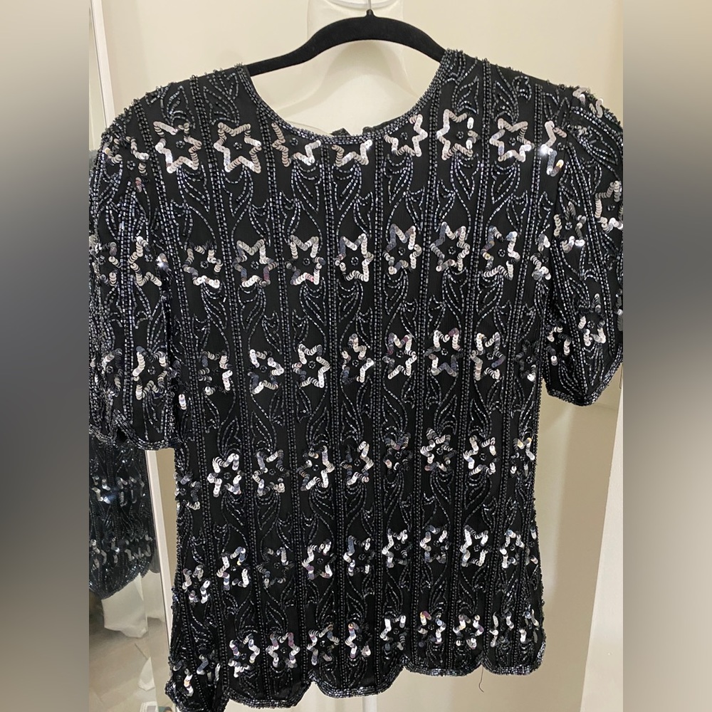 Vintage sequined top